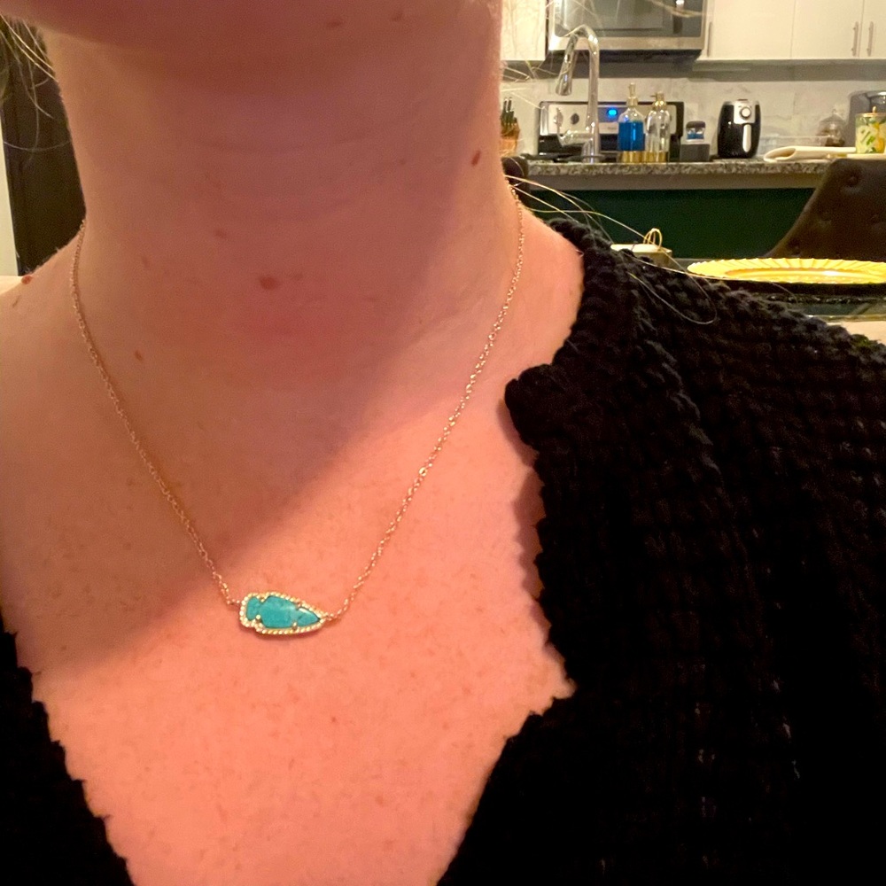 Kendra Scott Skylie Arrow Turquoise Necklace